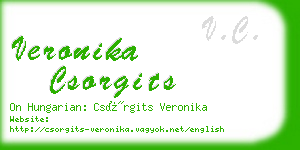 veronika csorgits business card